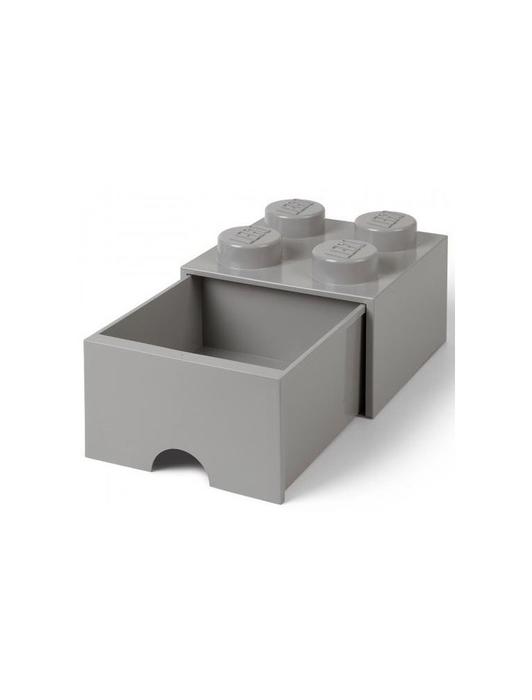 CONTENITORE LEGO BRICK 4 CASSETTO GRIGIO GADGET