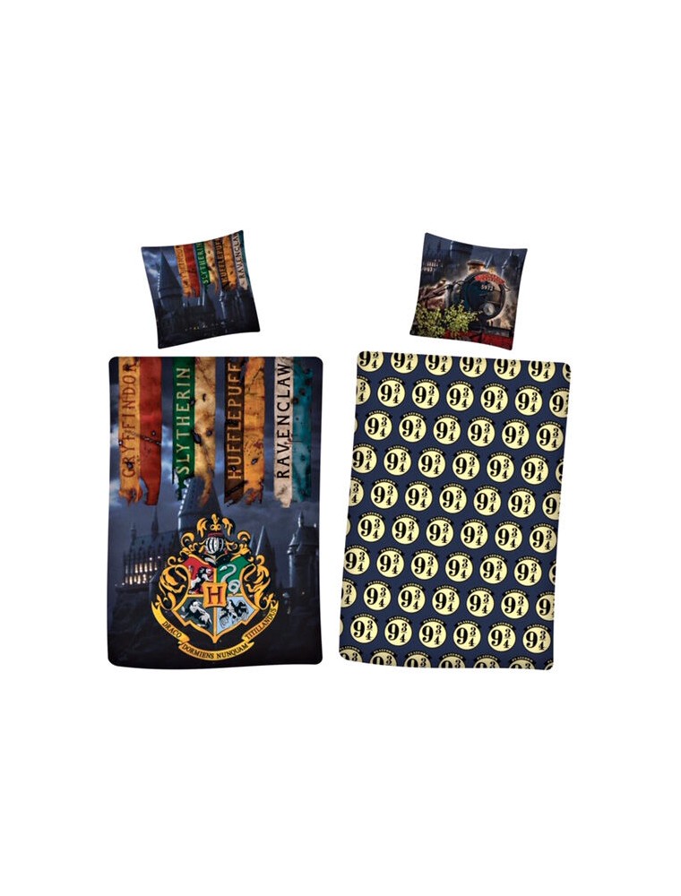 Harry Potter Copripiumino Letto Reversibile 140x200 cm Warner Bros.