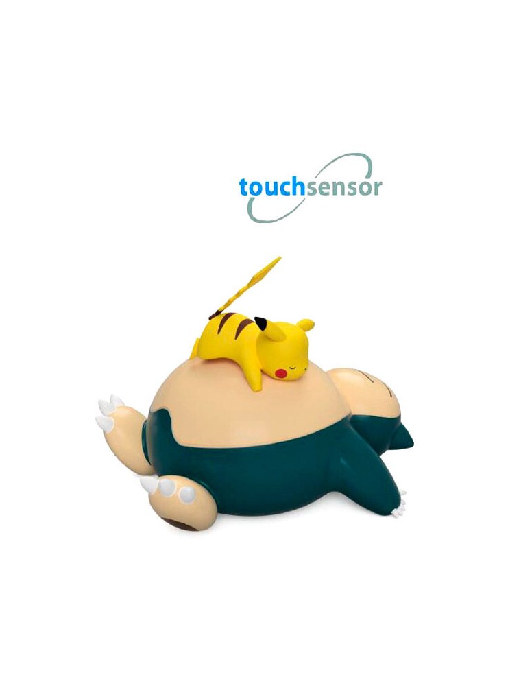 Pokemon Lampada Led Sensore Touch Snorlax E Pikachu 25 cm Teknofun