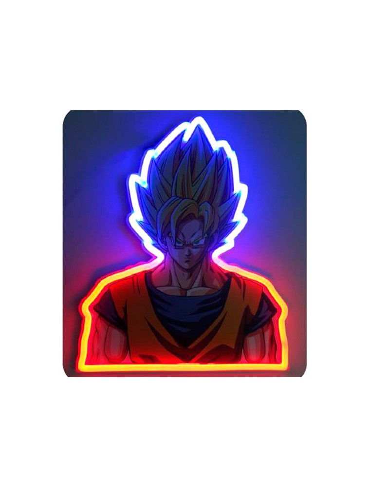 Dragon Ball Z Vegeta Neon Mural Lampada Teknofun