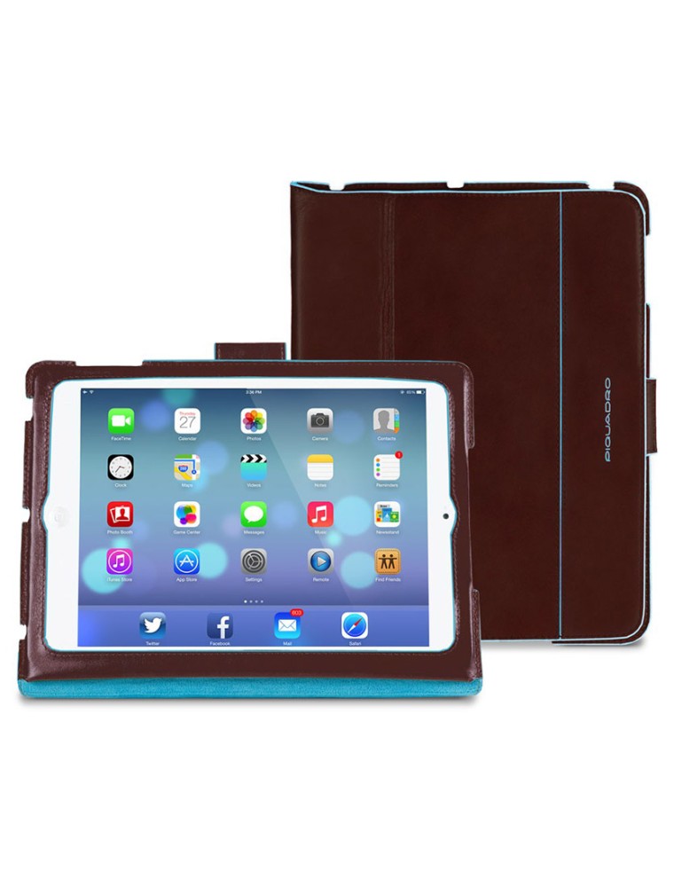 PIQUADRO CUST. PELLE IPAD AIR2 MARRONE CUSTODIE/PROTEZIONE - MOBILE/TABLET