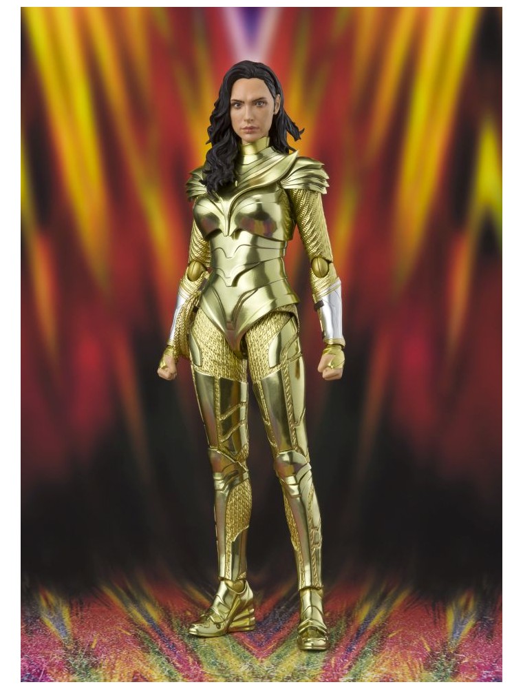 Ww84 Wonder Woman Golden Armor Shf Action Figura Bandai