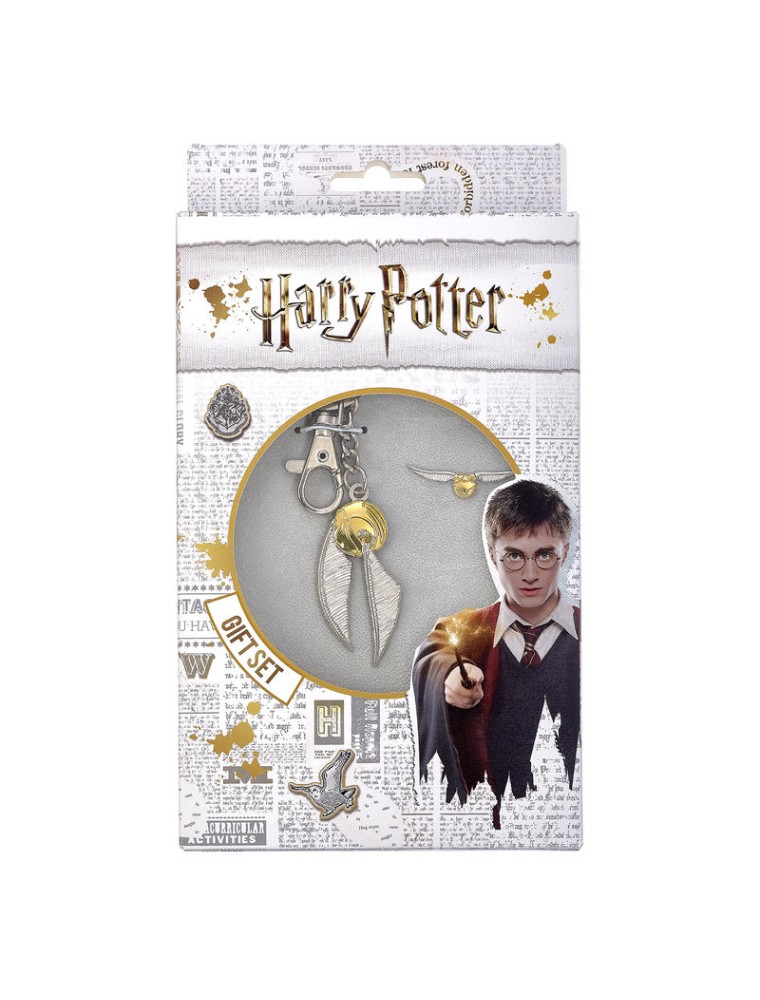 Harry Potter Set Portachiavi e Spilla Boccino D'oro The Carat Shop