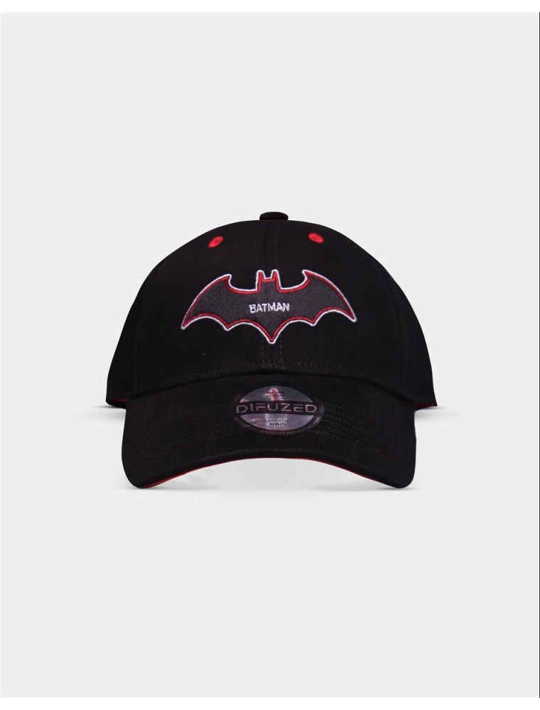 Warner Batman Cappello Curvo Nero E Rosso Difuzed