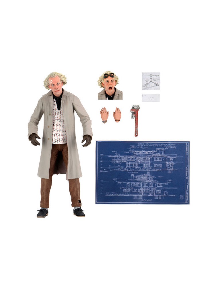 Ritorno Al Futuro Statua Doc Brown Ultimate Figura 18cm  Neca