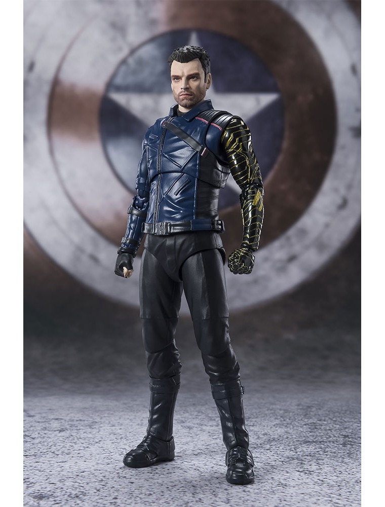 Falcon E Winter Soldier Bucky Barnes Action Figura Bandai