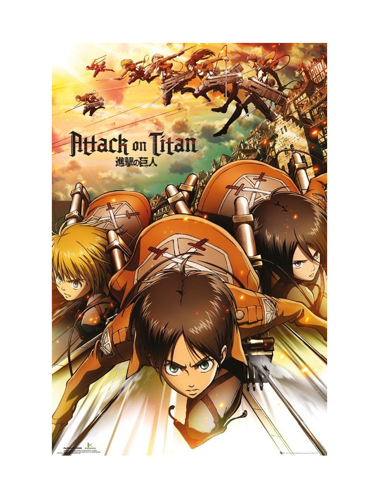 Attack On Titan Poster Pack Attack 61 X 91 Cm (5) GB eye