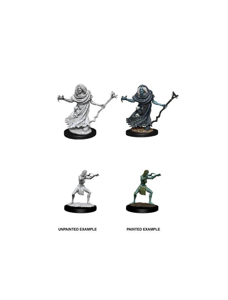 D&d Nolzur's Marvelous Miniatures Unpainted Miniatures Sea Hag & Bheur Hag Case (6) Wizkids