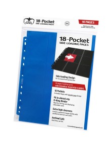 Ultimate Guard 18-Pocket Pages Side-Loading Blue (10) Ultimate Guard