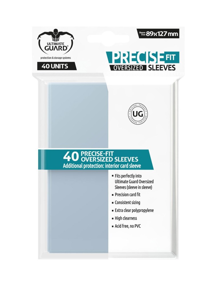 Ultimate Guard Precise-Fit Sleeves Oversized Transparent (40) Ultimate Guard