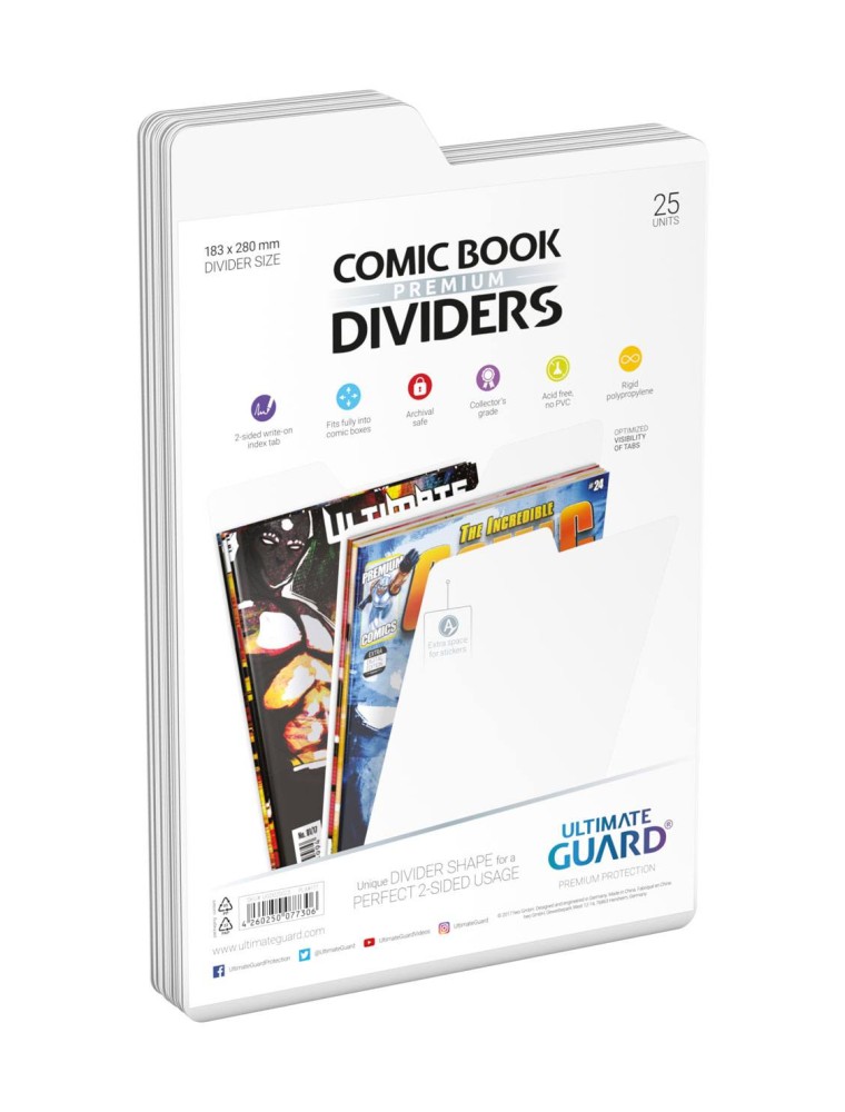 Ultimate Guard Premium Comic Book Dividers White (25) Ultimate Guard