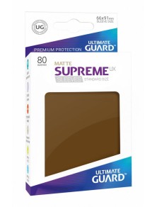 Ultimate Guard Supreme UX Sleeves Standard Size Matte Brown (80) Ultimate Guard