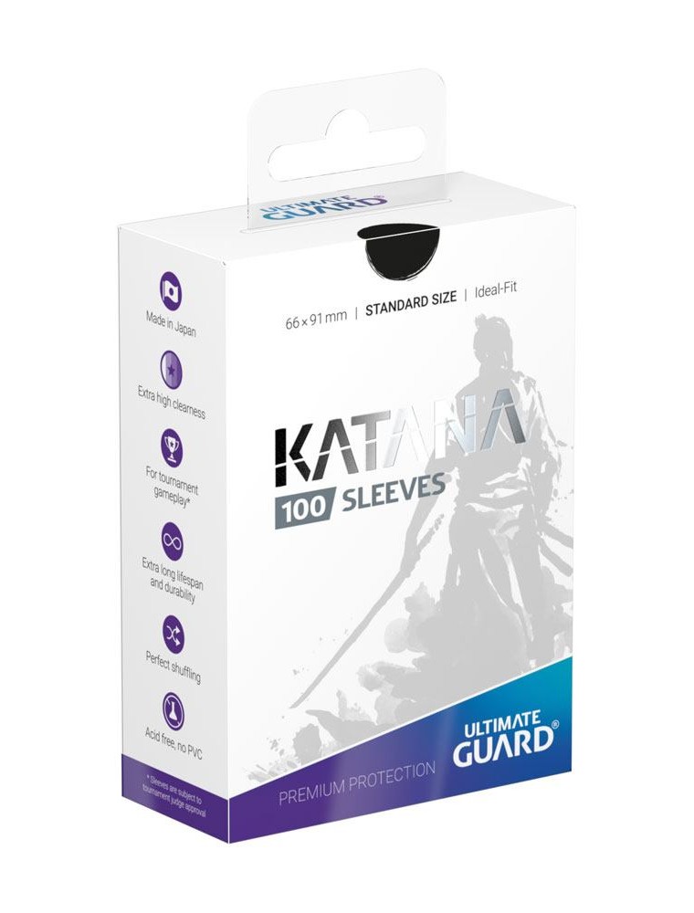 Ultimate Guard Katana Sleeves Standard Size Black (100) Ultimate Guard