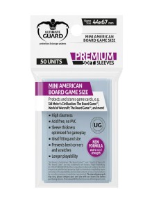 Ultimate Guard Premium Soft Sleeves For Gioco Da Tavolo Cards Mini American (50) Ultimate Guard