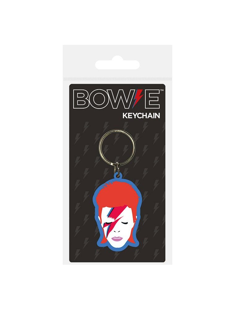 David Bowie Rubber Portachiavi Aladdin Sane 6 Cm Pyramid International