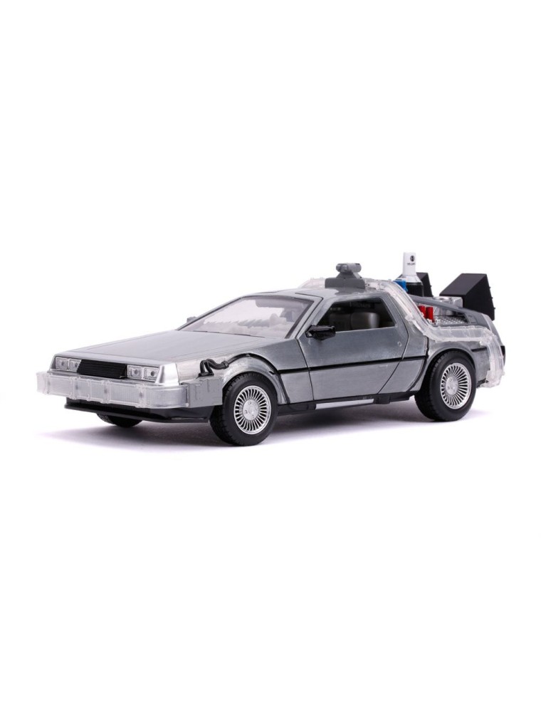 Ritorno Al Futuro Ii Hollywood Rides Diecast Model 1/24 Delorean Macchina Del Tempo Jada Toys