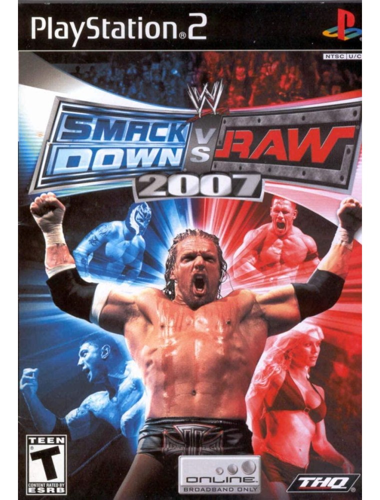 WWE SMACKDOWN VS RAW 2007 SPORTIVO PLAYSTATION 2 OLD GEN