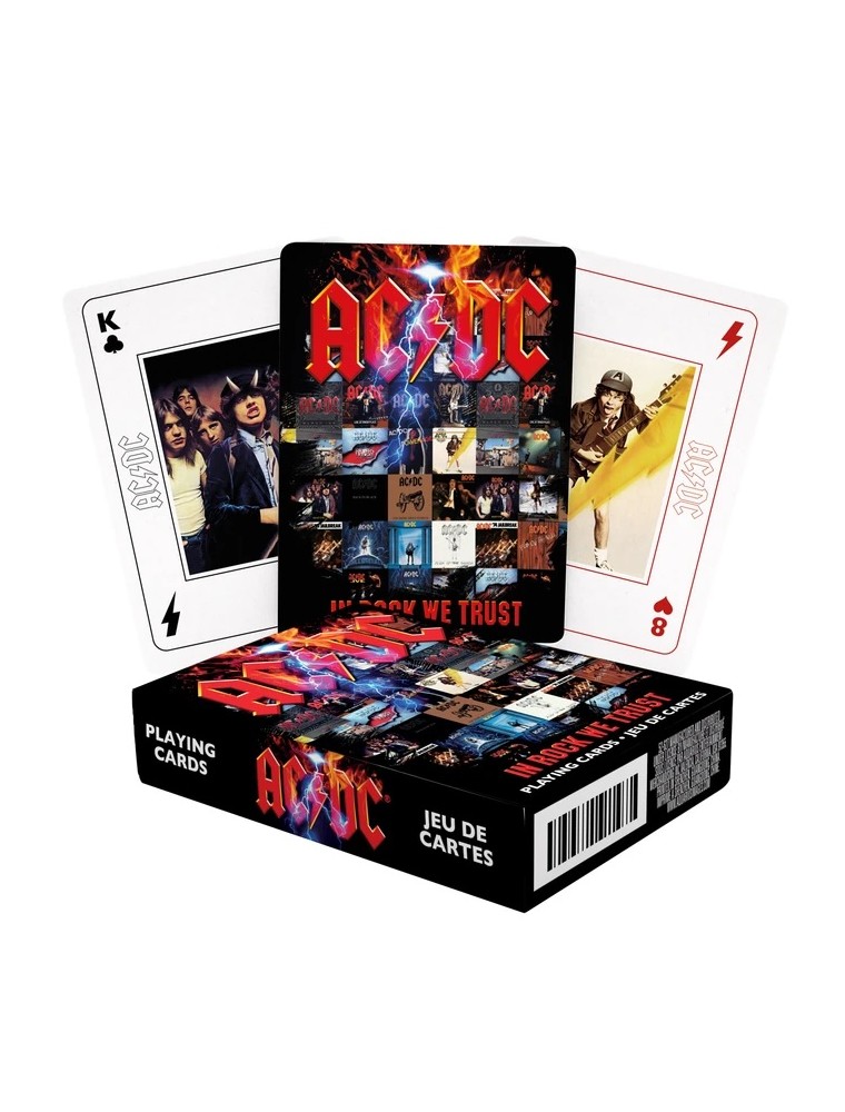 AC/DC IN ROCK WE TRUST PLAYING CARDS CARTE DA GIOCO AQUARIUS ENT