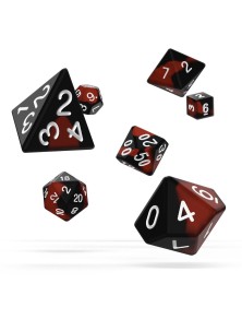 Oakie Doakie Dice RPG Set Glow In The Dark - Lava (7) Oakie Doakie Dice