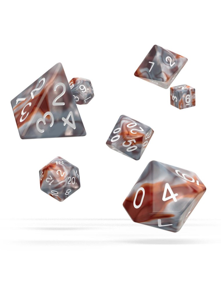 Oakie Doakie Dice RPG Set Gemidice - Silver-Rust (7) Oakie Doakie Dice