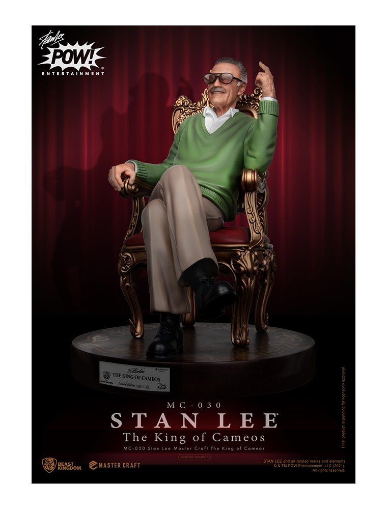 STAN LEE KING OF CAMEOS MASTER CRAFT ST STATUA BEAST KINGDOM