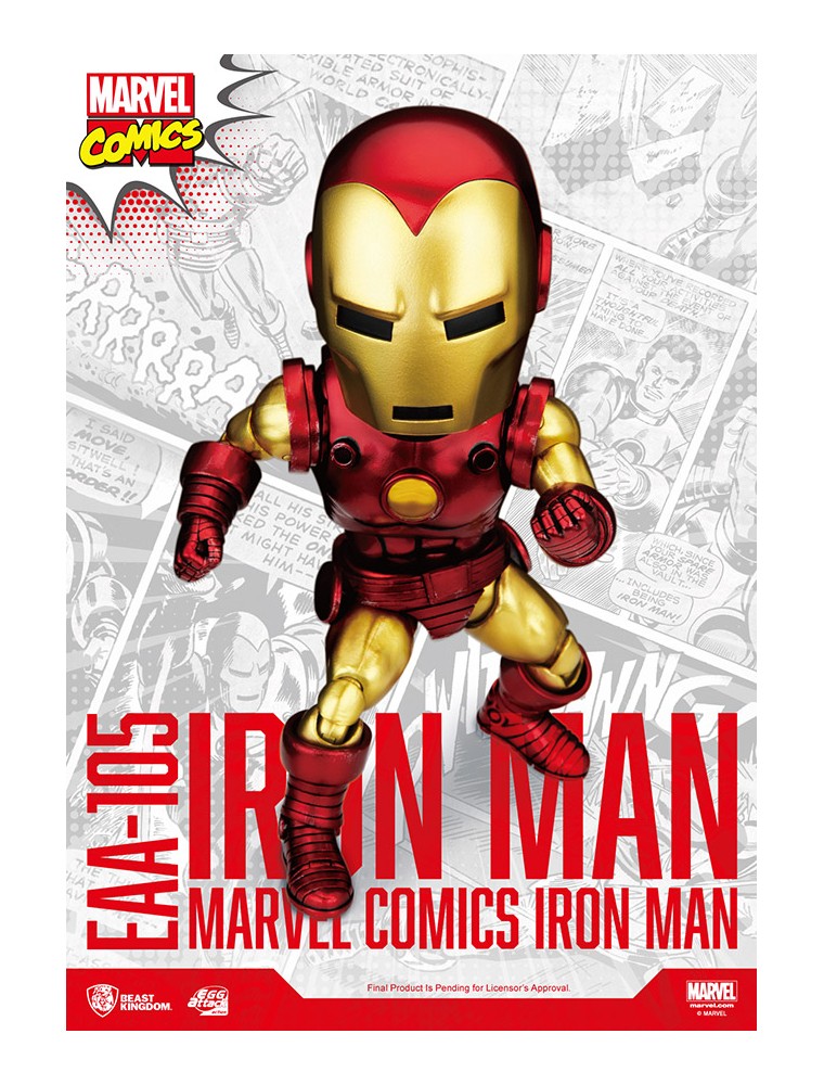 Egg Attack Act Classic Iron Man Action Figura Beast Kingdom