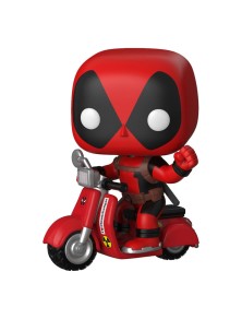 Deadpool Pop! Rides Vinile Figura Deadpool & Scooter 9 Cm Funko