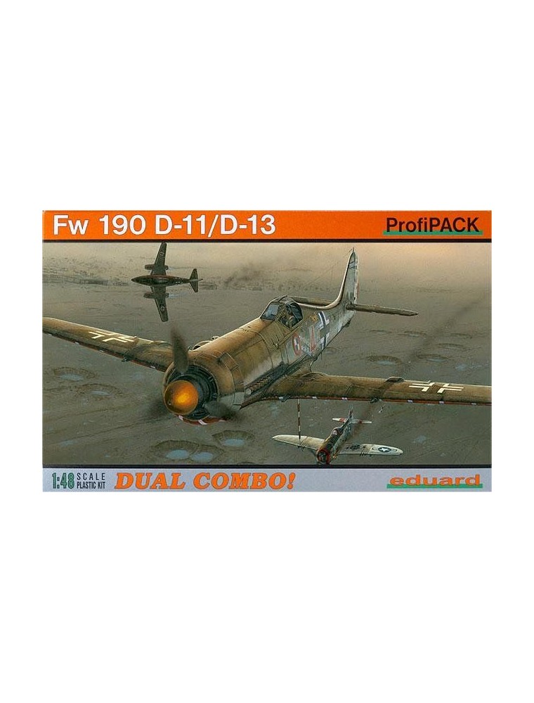 EDUARD 8185 FW190 D-11/D-13 DUAL COMBO KIT PLASTICA 1:48 Modellino