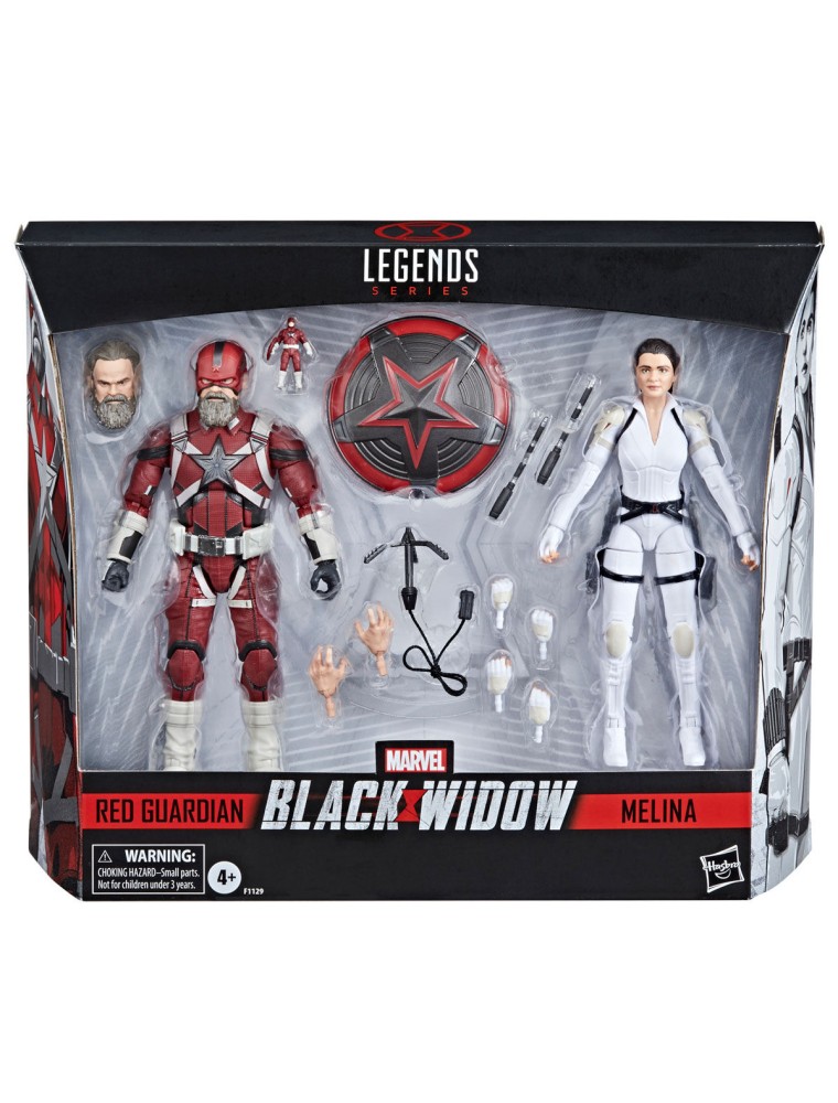 Marvel Black Widow Red Guardian E Melina Set 2 Figures 15cm Hasbro