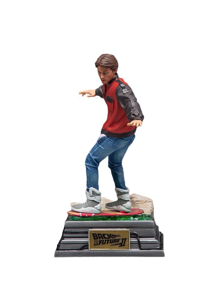 Ritorno al Futuro 2 Figura Marty Mcfly Hoverboard 20 cm Iron Studios