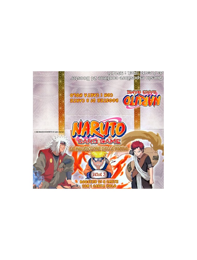 NARUTO MALEDIZIONE DELLA SABBIA BOX 24 BUSTE CARTE COLLEZIONABILI