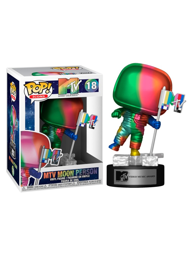 Pop Figura Mtv Moon Person Arcobaleno Funko