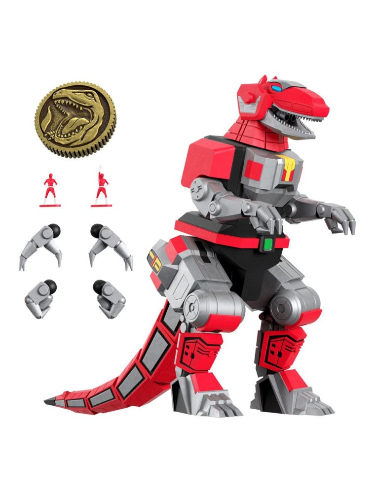 Mighty Morphin Power Rangers Ultimates Action Figura Tyrannosaurus Dinozord 20 Cm Super7