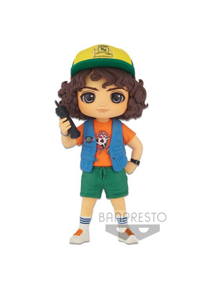 Stranger Things Q Posket Mini Figura Dustin 13 Cm Banpresto