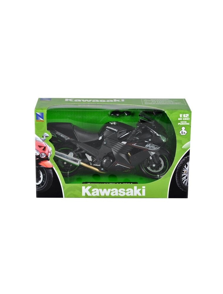 New Ray NY57433 KAWASAKI NINJA  ZX-14 2011 BLACK 1:12 Modellino SCATOLA ROVINATA