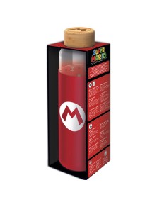 Nintendo Super Mario Bros Silicone Cover Bottiglia Di Vetro 585ml Stor