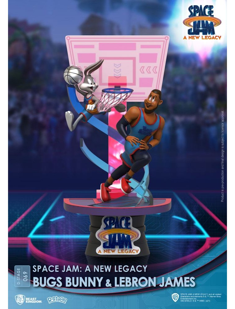 Space Jam: A New Legacy D-Stage PVC Diorama Bugs Bunny & Lebron James Standard Version 15 Cm Beast Kingdom Toys