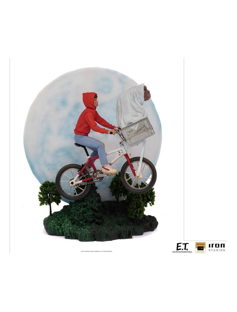 E.t. The Extra-terrestrial Deluxe Art Scale Statua 1/10 E.t. & Elliot 27 Cm Iron Studios