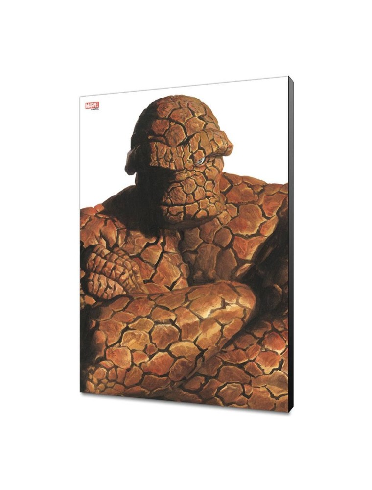 Marvel Avengers Collection In Legno Wall Art Alex Ross - The Thing 30 X 45 Cm Semic