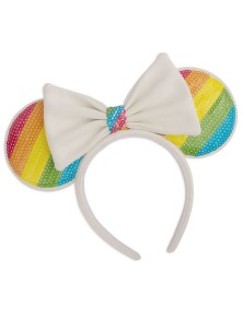 Disney By Fascia Per Capelli Sequin Arcobaleno Minnie Ears Loungefly