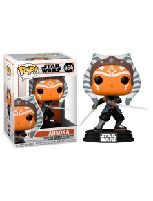 Pop Figura Star Wars Mandalorian Ahsoka Con Sabers Funko