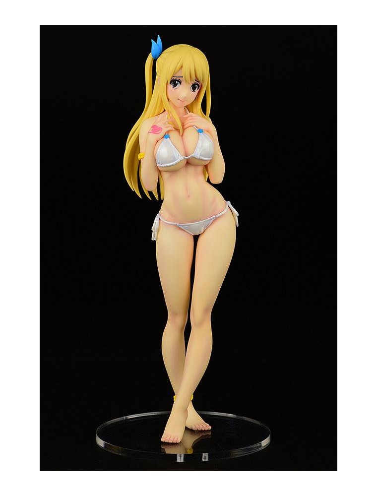 Fairy Tail Pvc Statua 1/6 Lucy Heartfilia Swimsuit Pure In Heart 27 Cm Orca Toys