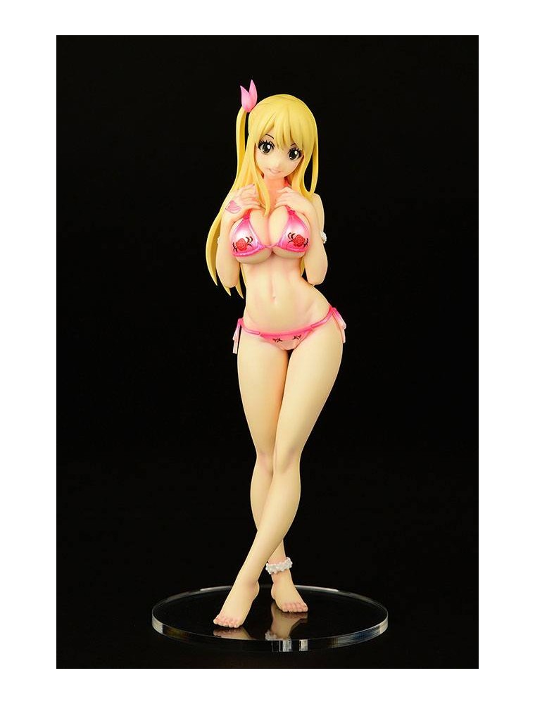 Fairy Tail Pvc Statua 1/6 Lucy Heartfilia Swimsuit Pure In Heart Maxcute Ver. 27 Cm Orca Toys