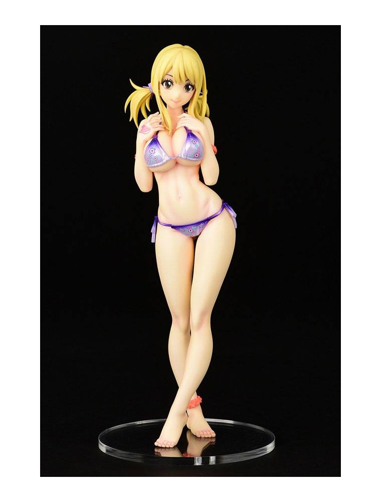 Fairy Tail Pvc Statua 1/6 Lucy Heartfilia Swimsuit Pure In Heart Twin Tail Ver. 27 Cm Orca Toys