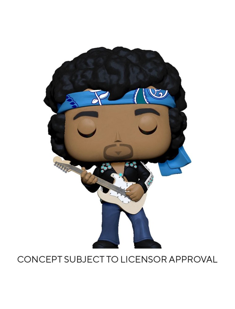 Jimi Hendrix Pop! Rocks Vinile Figura Jimi Hendrix (live In Maui Jacket) 9 Cm Funko