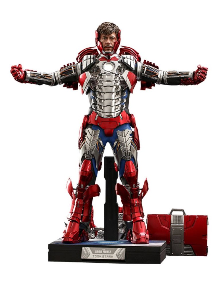 Iron Man 2 Movie Masterpiece Action Figura 1/6 Tony Stark (mark V Suit Up Version) Deluxe 31 Cm Hot Toys