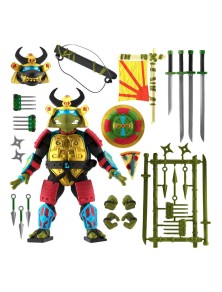 Tartarughe Ninja Ultimates Action Figura Leo The Sewer Samurai 18 Cm Super7