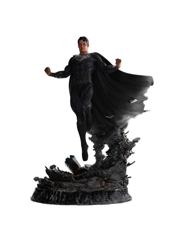 Zack Snyder's Justice League Statua 1/4 Superman Black Suit 65 Cm Weta Workshop