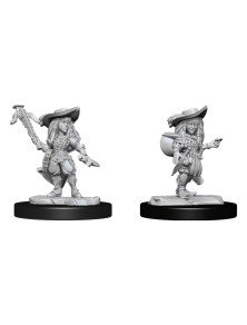 Pathfinder Battles Deep Cuts Unpainted Miniatures Gnome Bard Female Case (2) Wizkids