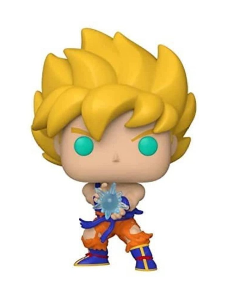 Dragon Ball Z Funko Pop Vinile Figura Ss Goku con Onda Energetica 9 Cm